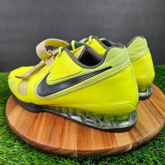 Nike Romaleos 2 Volt Yellow Weightlifting Gym Shoes Straps Men’s Size 10.5 - Picture 4 of 16
